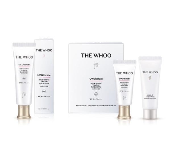 The History of Whoo UV Ultimate Brightening Tone-Up Sunscreen Aug. 2026 Set(3 Items) from Korea