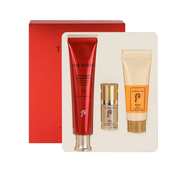 The History of Whoo UV Ultimate Red Vitamin Sunscreen May 2026 Set (3 Items) from Korea