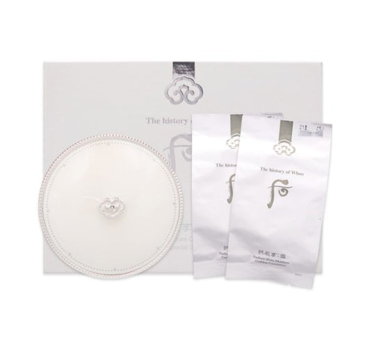 The history of whoo Gongjinhyang:Seol Radiant White Moisture Cushion Foundation #21 May 2026 Set (3 Items) from Korea