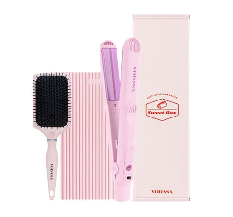 VODANA SWEET BOX Soft Bar Flat Iron Purple Lavender Body (included 3 items) from Korea_H