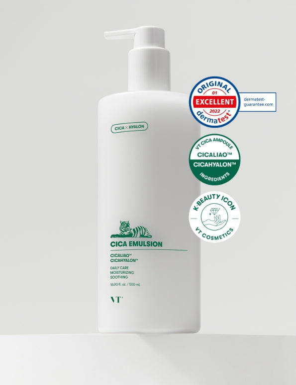 2 x VT COSMETICS Cica Emulsion 500ml - Soothing Hydrating Daily Moisturizer from Korea