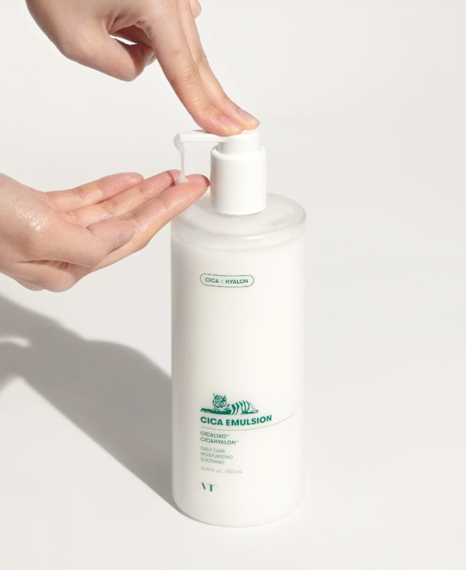 2 x VT COSMETICS Cica Emulsion 500ml - Soothing Hydrating Daily Moisturizer from Korea