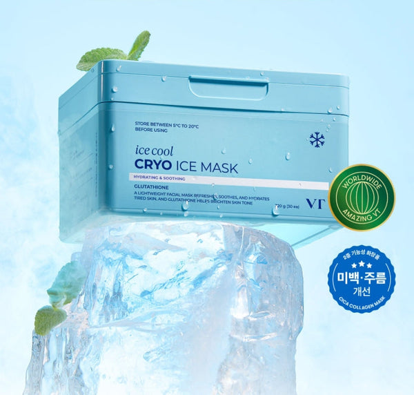 2 x VT COSMETICS Cryo Ice Mask, 30 Sheets from Korea