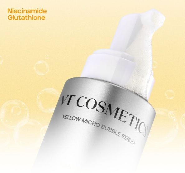 2 x VT COSMETICS Niacinamide Glutathione Yellow Micro Bubble Serum 70ml from Korea