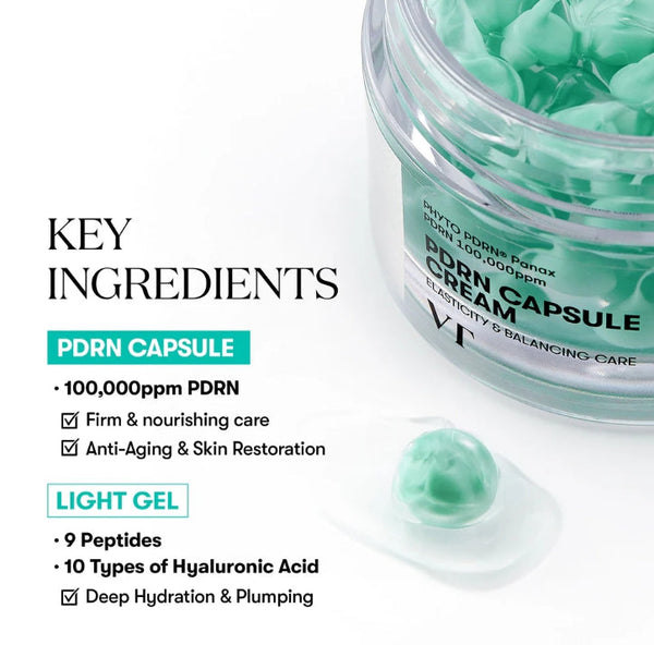 2 x VT COSMETICS PDRN CAPSULE CREAM 100 50ml from Korea