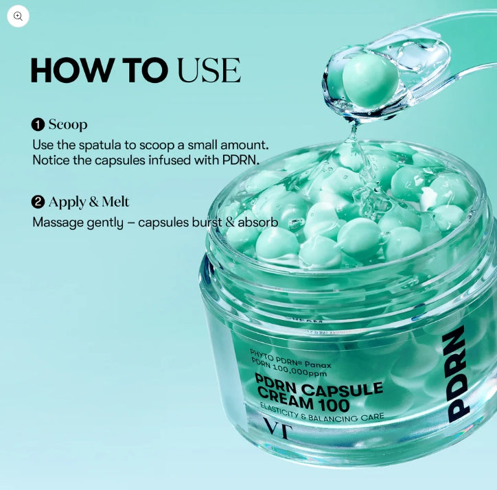 2 x VT COSMETICS PDRN CAPSULE CREAM 100 50ml from Korea
