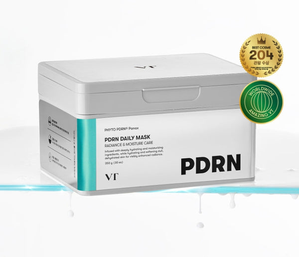 2 x VT COSMETICS PDRN Daily Mask, 30 Sheets - Daily Hydration & Radiance from Korea