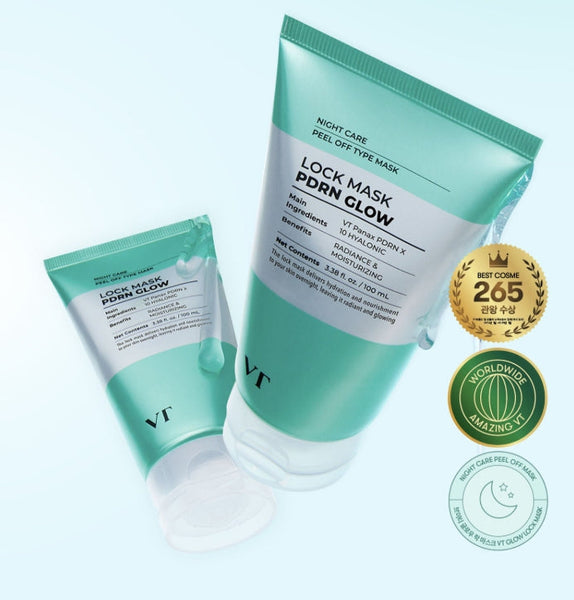 2 x VT COSMETICS PDRN Glow Lock Mask 100ml from Korea