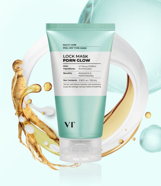2 x VT COSMETICS PDRN Glow Lock Mask 100ml from Korea
