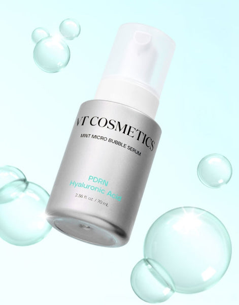 2 x VT COSMETICS PDRN Hyaluronic Acid Mint Micro Bubble Serum 70ml from Korea