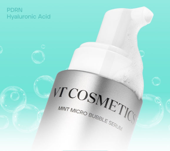 VT COSMETICS PDRN Hyaluronic Acid Mint Micro Bubble Serum 70ml from Korea