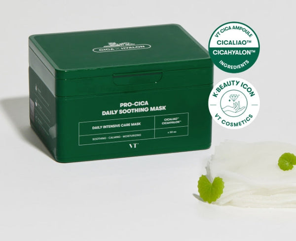 VT COSMETICS Pro-Cica Daily Soothing Mask, 30 Sheets from Korea