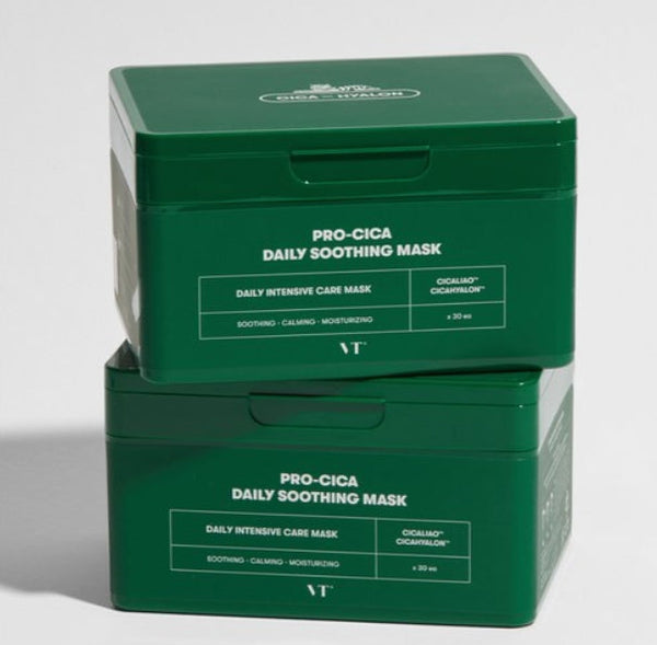 VT COSMETICS Pro-Cica Daily Soothing Mask, 30 Sheets from Korea