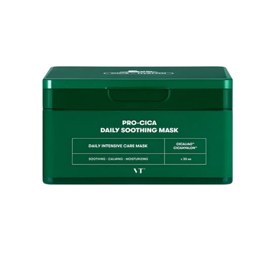 VT COSMETICS Pro-Cica Daily Soothing Mask, 30 Sheets from Korea