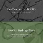 6 x VT COSMETICS Pro Cica Reedle Shot 100 2 Step Hydrogel Mask from Korea
