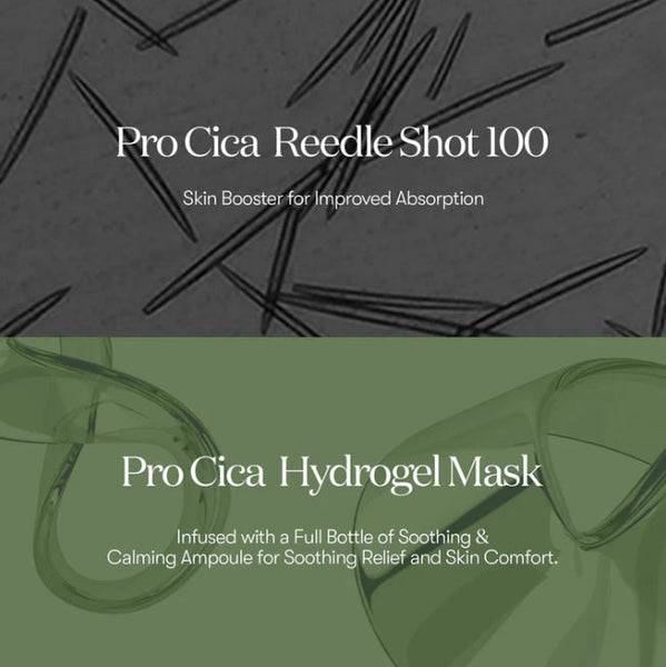 6 x VT COSMETICS Pro Cica Reedle Shot 100 2 Step Hydrogel Mask from Korea