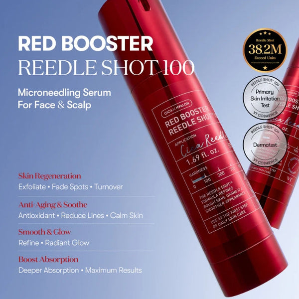 2 x VT COSMETICS Red Booster Reedle Shot 100, 50ml from Korea