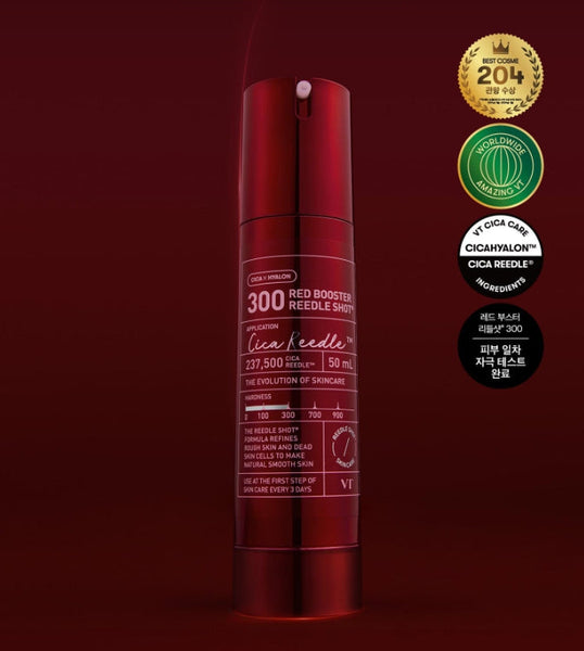VT COSMETICS Red Booster Reedle Shot 300, 50ml from Korea