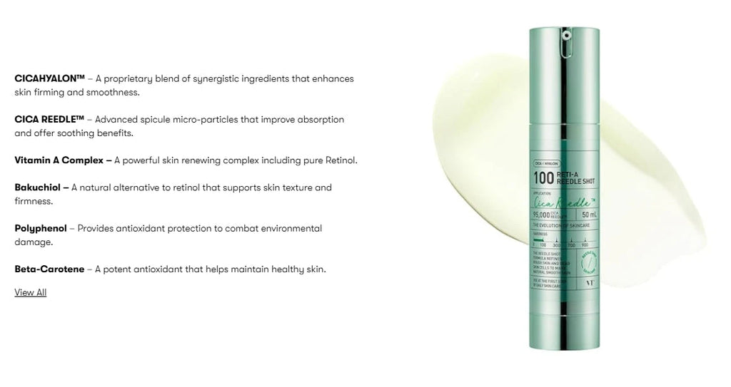 2 x VT COSMETICS Reti-A Reedle Shot 100 50ml from Korea