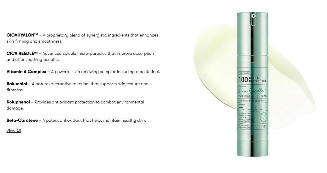 2 x VT COSMETICS Reti-A Reedle Shot 100 50ml from Korea