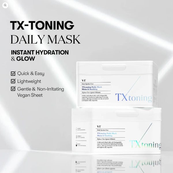 2 x VT COSMETICS TX-toning Daily Mask, 30 Sheets from Korea