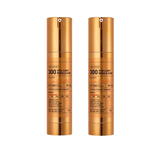 2 x VT COSMETICS Vita-Light Reedle Shot 300 50ml – K‑Beauty Brightening Booster from Korea
