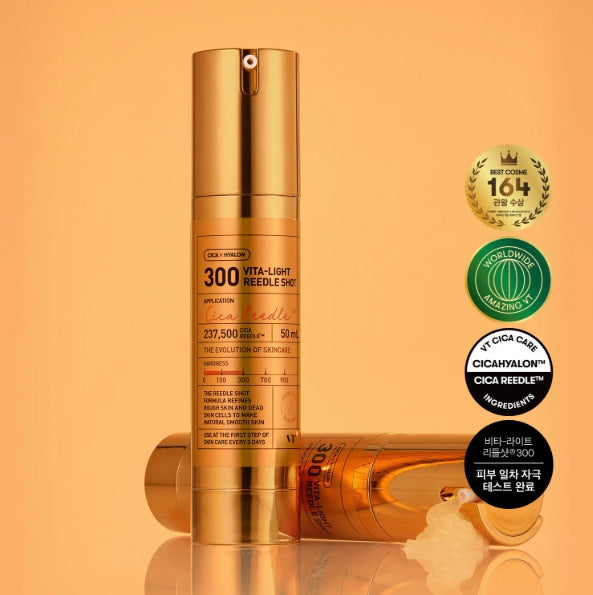 2 x VT COSMETICS Vita-Light Reedle Shot 300 50ml – K‑Beauty Brightening Booster from Korea