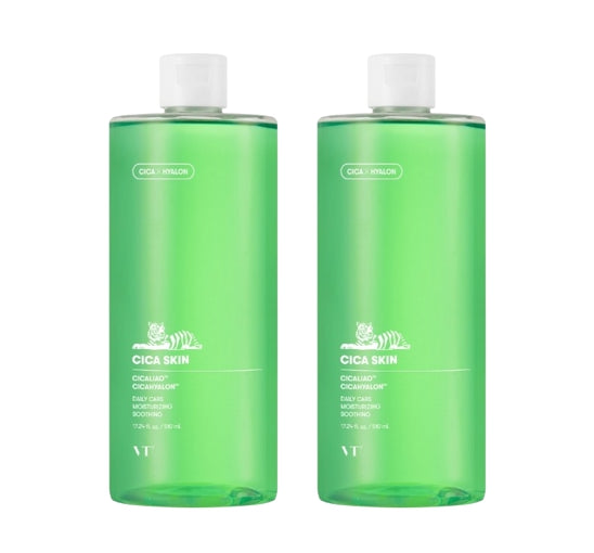 2 x VT COSMETICS Cica Skin 510ml - Soothing Hydrating Daily Toner from Korea