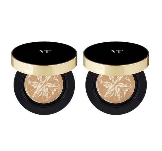 2 x VT COSMETICS Essence Skin Foundation Pact (#23 Natural Beige), SPF50+ PA+++ from Korea