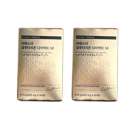 2 X ESTHER FORMULA Glutathione Direct Film 5X , 30 Sheets from Korea_KT