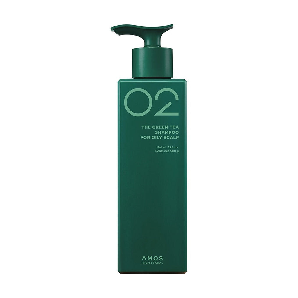 AMOS PROFESSIONAL The Green Tea Shampoo for Oily Scalp 500g bottle