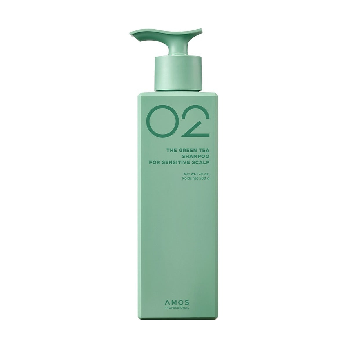 AMOS PROFESSIONAL The Green Tea Shampoo for Sensitive Scalp 500g bottle