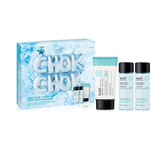 belif Aqua Bomb Frozen Duo Chok Chok Special Set (3 items) from Korea