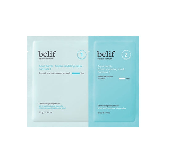 8 x belif Aqua Bomb Frozen Modeling Mask 55g from Korea