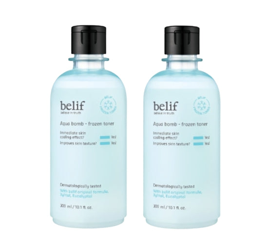 2 x belif Aqua Bomb Frozen Toner 300ml from Korea