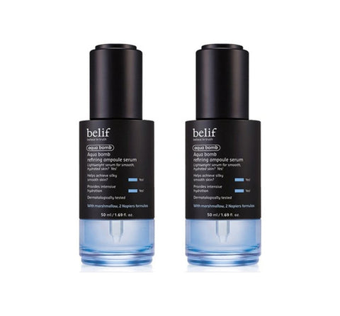 2 x belif Aqua Bomb Refining Ampoule Serum 50ml from Korea