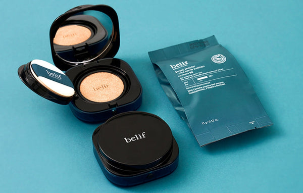 2 x belif Belief Cica Bomb Cushion No Mark BB (Main 15g+Refil 15g) SPF 50+ PA+++ from Korea