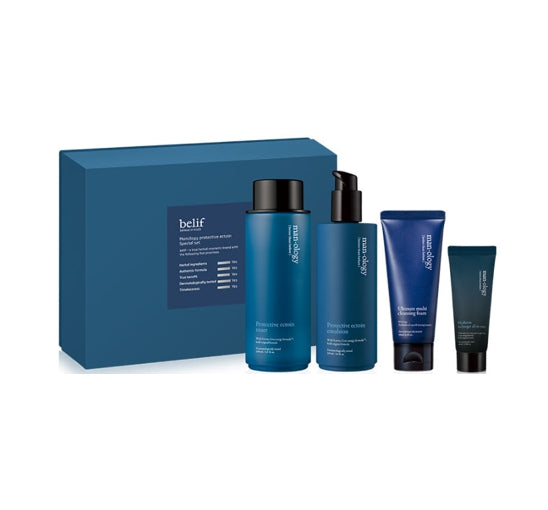 2 x [MEN] belif Manology Protective Ecton Special Set (4 items) from Korea
