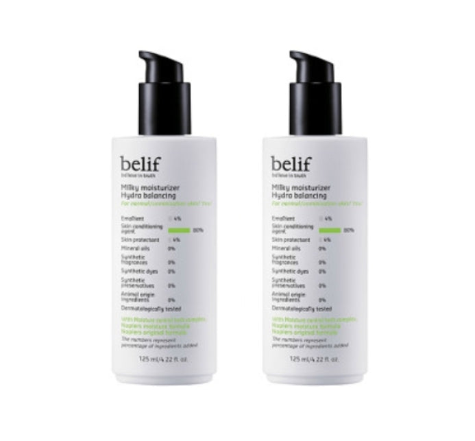 2 x belif Milky Moisturizer Hydra Balancing 125ml from Korea