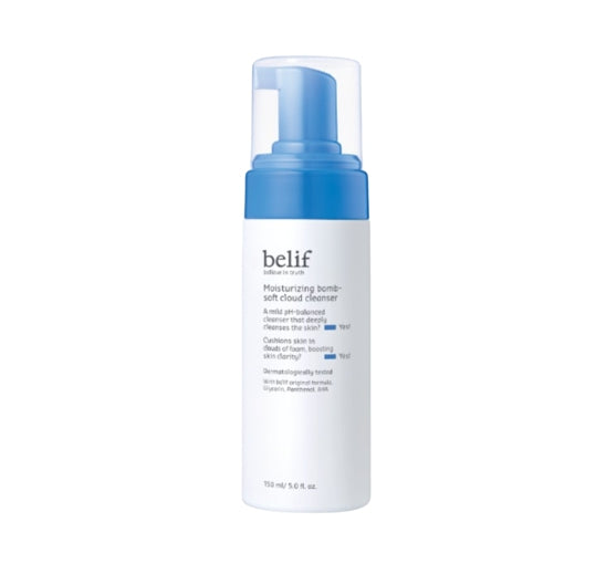 belif Moisturizing Bomb Soft Cloud Cleanser 150ml from Korea