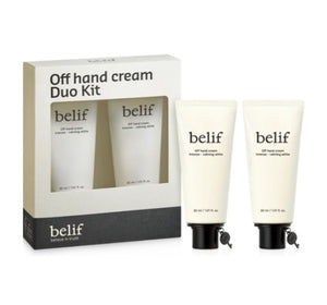 belif OFF Hand Cream Intense Calming White Set (2 Items) from Korea