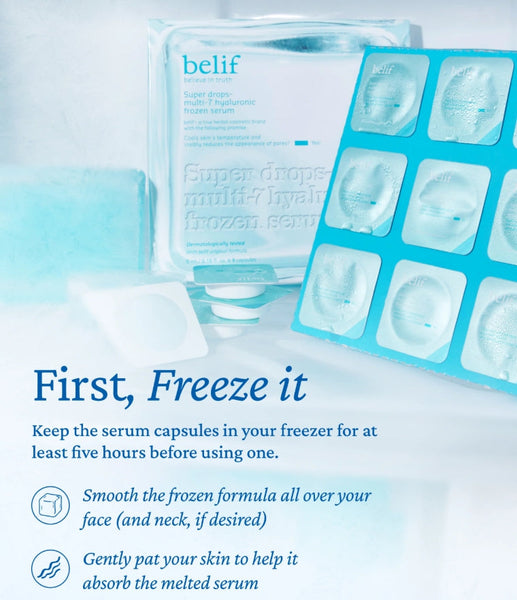 2 x belif Super Drops Multi-7 Hyaluronic Frozen Serum (3ml x 6ea) from Korea