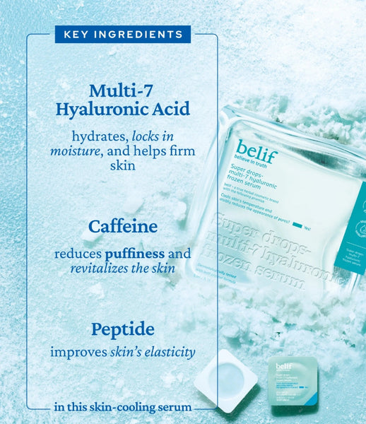 belif Super Drops Multi-7 Hyaluronic Frozen Serum 3ml x 6ea from Korea