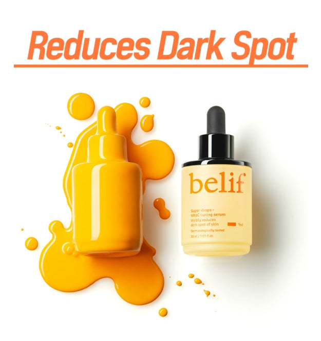 2 x belif Super Drops VITAC Toning Serum & Multi Vitamin Mask Set from Korea