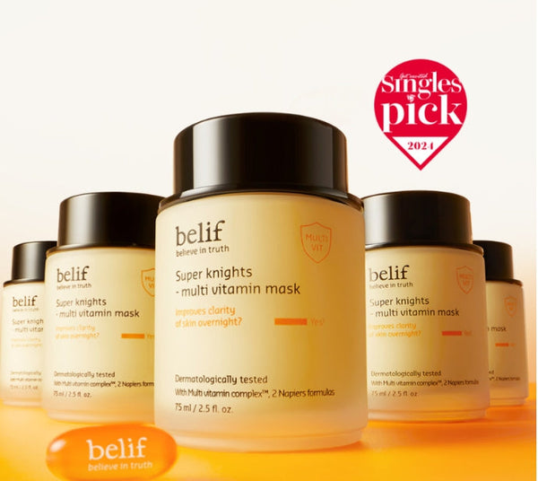 2 x belif Super Drops VITAC Toning Serum & Multi Vitamin Mask Set from Korea