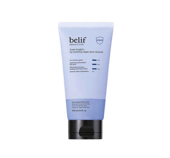 belif Super Knights Hy-soothing Vegan Pack Cleanser 150ml from Korea