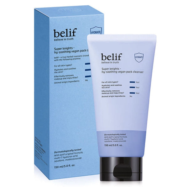 belif Super Knights Hy-soothing Vegan Pack Cleanser 150ml from Korea