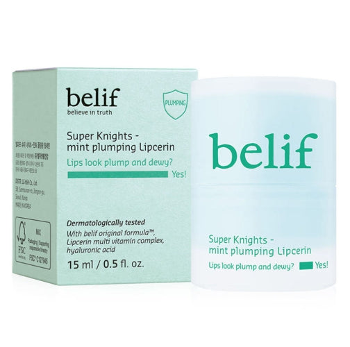 belif Super Knights Mint Plumping Lipcerin 15ml from Korea