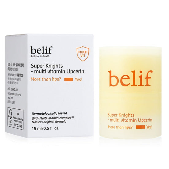 2 x belif Super Knights Multi Vitamin Lipcerin 15ml from Korea
