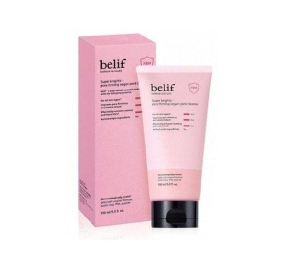 belif Super Knights Pore Firming Vegan Pack Cleanser 150ml from Korea